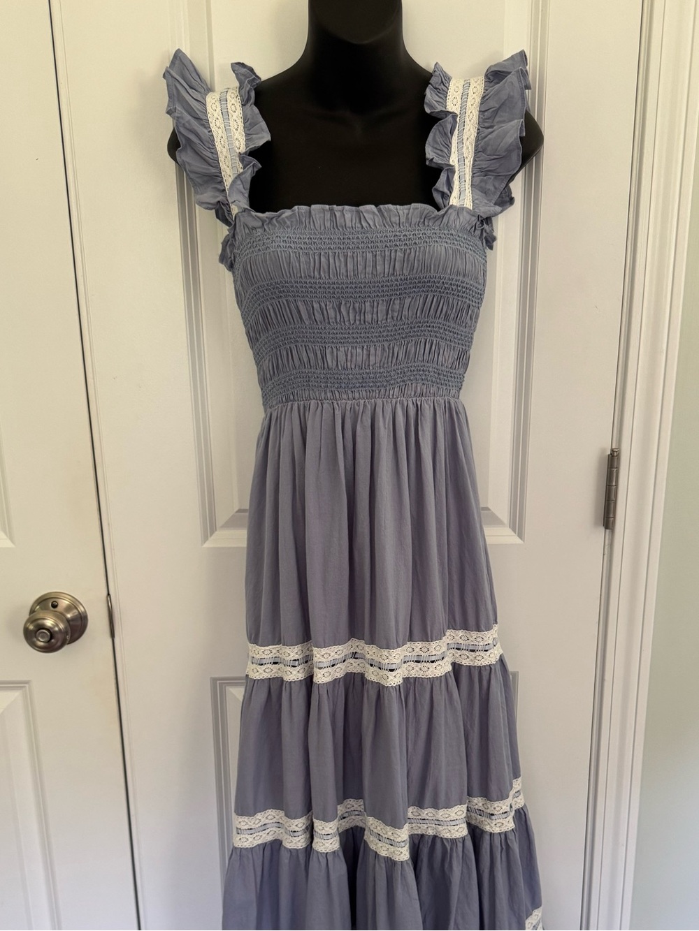 Neuflora Smocked Bodice Tiered Maxi Dress - Picture 5 of 12